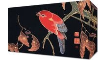 Obraz 30x20cm Red Parrot, Jakuchu Japoński Vintage do Salonu