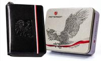 Portfel skórzany patriotyczny RFID Peterson 340P-02 Godło