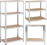 REGAŁ MAGAZYNOWY METALOWY 180x90x40CM MOCNY DO GARAŻU DO PIWNICY