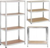 REGAŁ MAGAZYNOWY METALOWY 180x90x40CM MOCNY DO GARAŻU DO PIWNICY