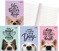 ZESZYT A5 16 = PODW. KOLOR DOG UNIPAP