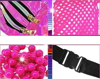 Kostium przebranie + peruka kiss z lat 80. kostium disco dance roz M BLB