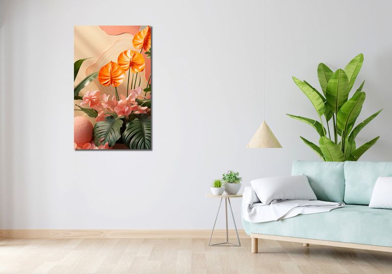 Obraz 60x100cm Pomarańczowy Raj zdjęcie 2
