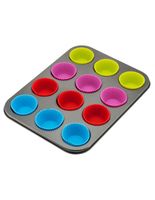 FORMA DO MUFFINEK Z WKŁADAMI SILIKONOWYMI KINGHOFF KH-4188