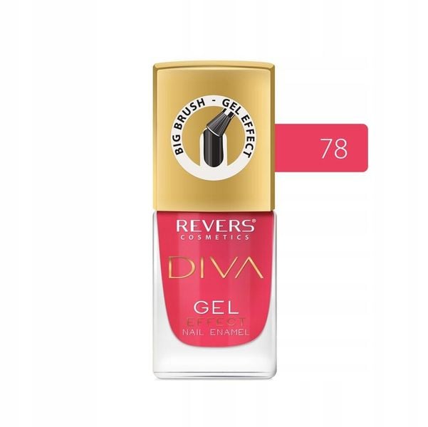 r nail polish diva gel effect 078 tips zdjęcie 1