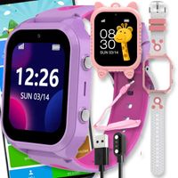 SMARTWATCH DLA DZIECI ZEGAREK DZIECIĘCY GPS 4G LOKALIZATOR NA KARTĘ SIM GRY LT56