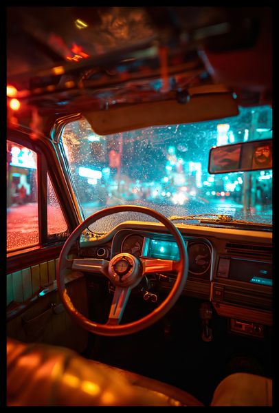 Plakat 40x60cm Nocny Kierowca zdjęcie 2