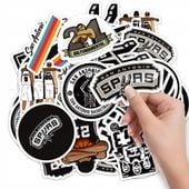 NAKLEJKI NA ZESZYT NALEPKA Z POSTACIAMI KOSZYKÓWKA SPURS SPORT WZORY 10SZT