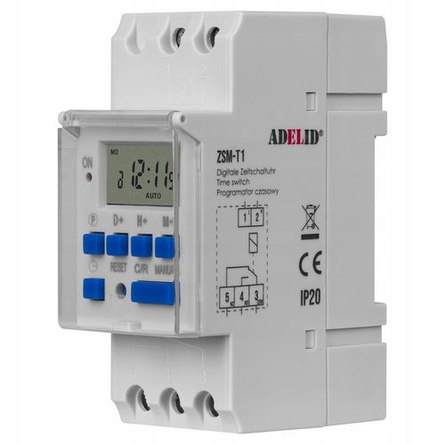Timer programator czasowy tygodniowy na szynę TH35 na Arena.pl