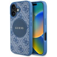 Etui Guess do iPhone 16, Niebieski, MagSafe