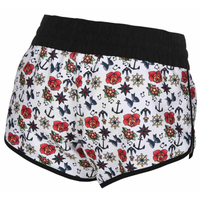 ARENA SZORTY DAMSKIE SPODENKI TATTOO SHORT WHITE-BLACK ROZMIAR XXS