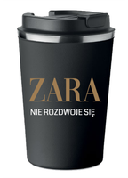 KUBEK TERMICZNY Premium czarny prezent na Dzień mamy matki ZARA KT_503_cz