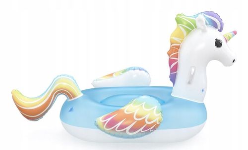 41114 Dmuchany JEDNOROŻEC materac 1,55 mx1,19 CM DLA DZIECI UCHWYTY BESTWAY na Arena.pl