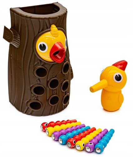 Gra Zręcznościowa Magnetyczna Dzięcioł Robaczki na Arena.pl