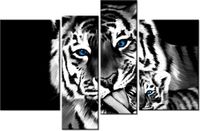 130CM 85 OBRAZ 4 ELEM TYGRYSY ŚCIENNY