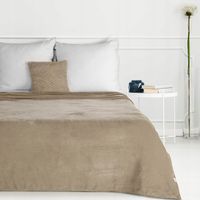 Koc narzuta SIMPLE1 150x200 Eurofirany beżowy miękki i lekki
