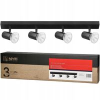 Lampa Sufitowa LED Szyna Regulowana Kinkiet 4x E27