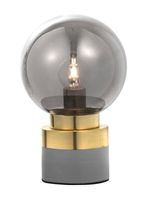 Nowoczesna lampa nocna Plata do sypialni złota szara