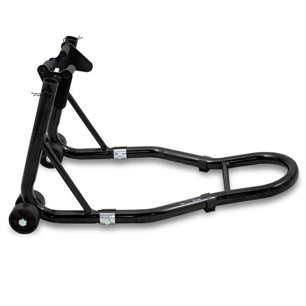 18973 Zestaw 2 stojaków motocyklowych na przednie i tylne koło czarne zdjęcie 2