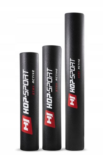 Mata wytrzymała pod sprzęt siłownie Hop-Sport 120 cm x 60 cm czarna PVC na Arena.pl