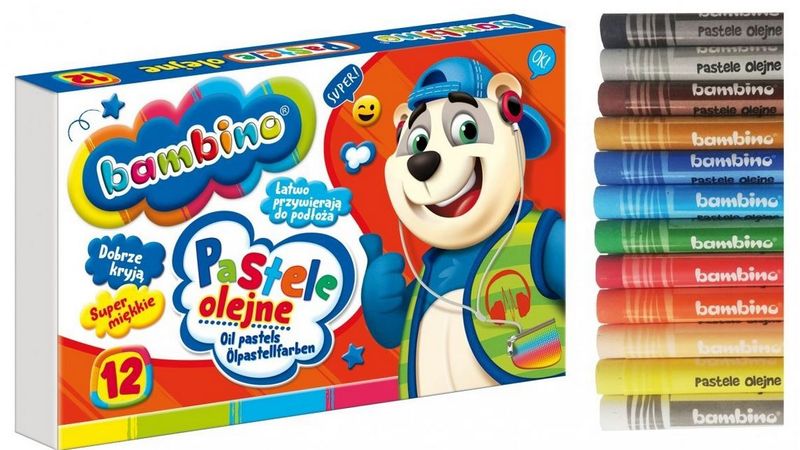 PASTELE OLEJNE BAMBINO 12KOL zdjęcie 1