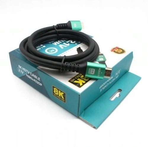 Kabel HDMI - HDMI 2.1 V PREMIUM 8K 4K 144Hz Mocny Monitor Projektor 3m na Arena.pl