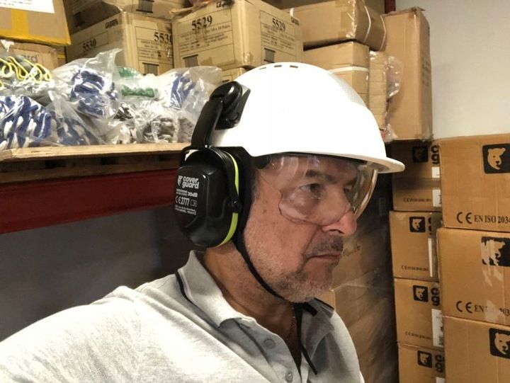 Nauszniki Słuchawki Ochronne Przeciwhałasowe Nahełmowe Coverguard MAX300 zdjęcie 2