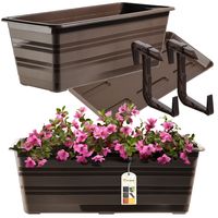 Kadax Doniczka Skrzynka Balkonowa 40cm + 2 Uchwyty