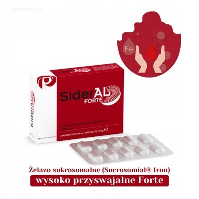 SiderAL FORTE 20 kapsułek żelazo sukrosomalne na Arena.pl