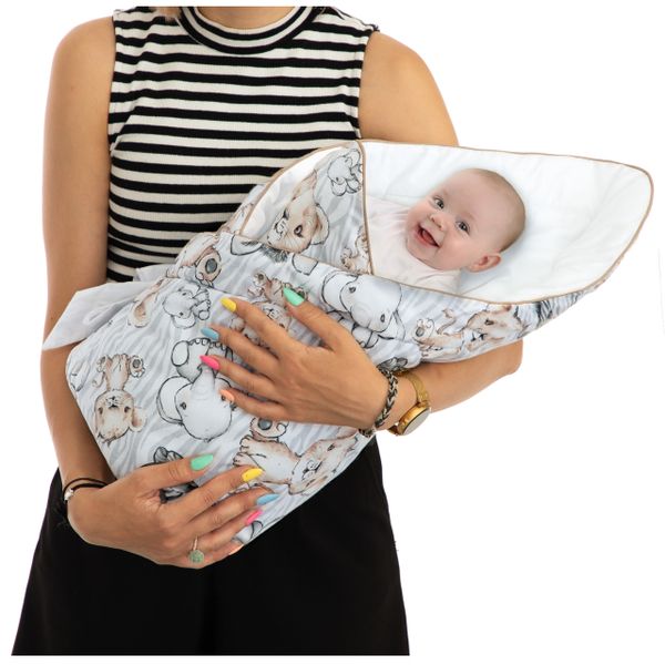 ROŻEK DLA NIEMOWLĄT 75x75 cm HOBBYKIDS ZEBRA I LEW zdjęcie 4