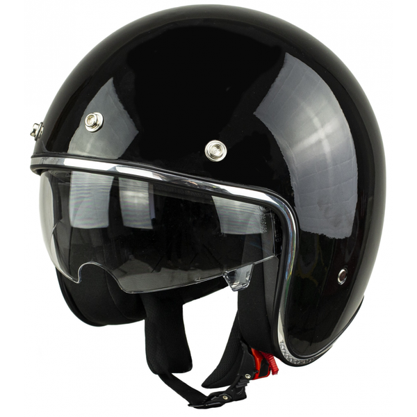 Kask na skuter motocyklowy otwarty z daszkiem BB 588 -S przeźr. blenda zdjęcie 7