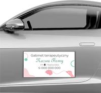 MAGNES NA SAMOCHÓD MATA MAGNETYCZNA REKLAMOWA 60X30 GABINET TERAPEUTYCZNY
