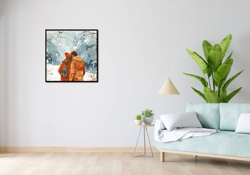 Plakat 70x70cm Razem w Śniegu na Arena.pl