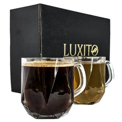 Szklanki do kawy herbaty LUXITO Maks 300ml Komplet szklanek kubków 6szt na Arena.pl