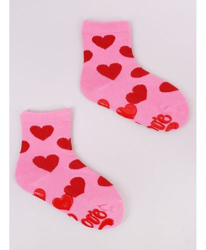 SKARPETY WZORZYSTE Z ABS SKA-0003 17-19 wzór - dziewczynka na Arena.pl