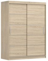 Szafa przesuwna VISTA 06 150x61 SONOMA/SONOMA półki pojemna PRODUCENT
