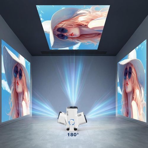 PROJEKTOR RZUTNIK ANDROID TV WIFI FULL HD PRZENOŚNY SMART GŁOŚNIK na Arena.pl