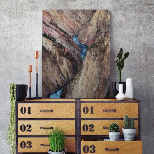 Deco Panel, Rwąca rzeka wśród skał 40x60 na Arena.pl