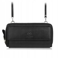 Torebka skórzana na telefon damska na ramię portfel Paolo Peruzzi T-137-BL