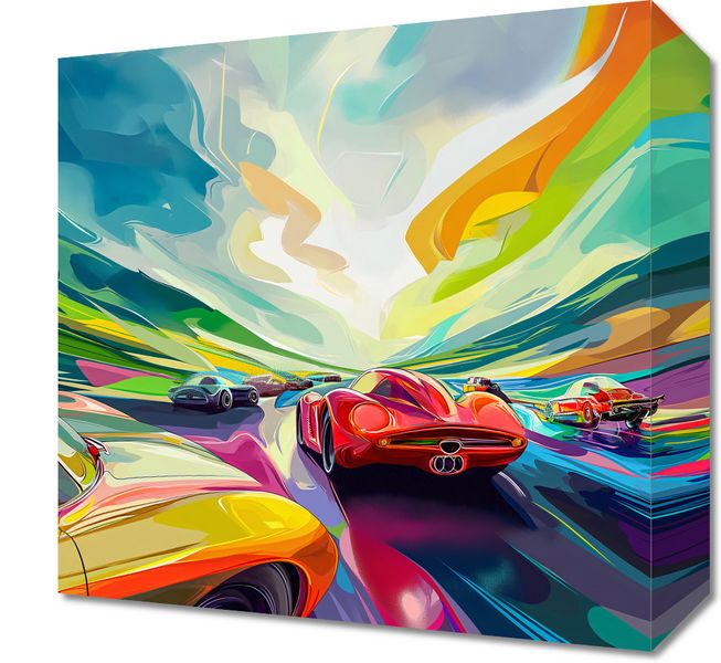 Obraz 30x30cm Wyścig Przy Barwach zdjęcie 1