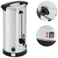 warnik podgrzewacz do wody grzańca podwójne ścianki stalowy 23.5l 2500 w
