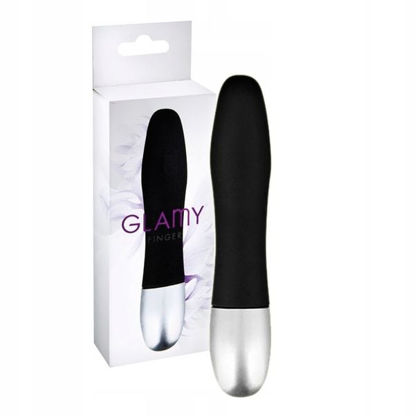 Czarny twardy wibrator, masażer intymny zdjęcie 3