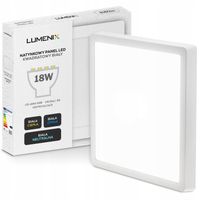 PANEL plafon sufitowy LED NATYNKOWY KWADRAT 18W 1620lm Nie mruga CCD SLIM
