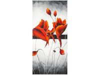 OBRAZ ROZDMUCHANE CZERWONE PĄKI MAKÓW