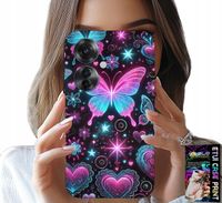 ETUI DO OPPO RENO11 F 5G - KOLOROWY MOTYLEK SERCE MODNE WZORY CASE