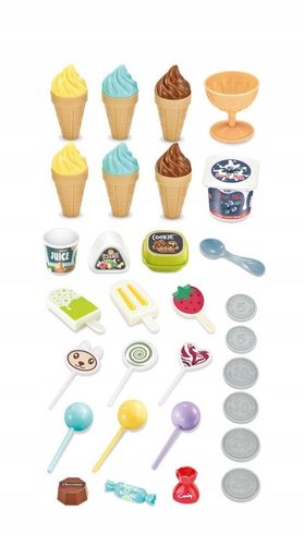 STOISKO NA LODY WÓZEK LODZIARNIA SKLEP ZE SŁODYCZAMI DLA DZIECI ZAKUPY 36EL na Arena.pl