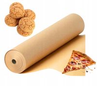 Papier do Pieczenia Pergamin Brązowy Rolka SILIKON UNIWERSALNY 38cm 50m 1sz