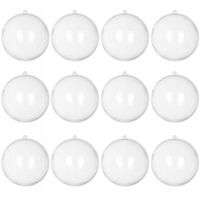 Kule Akrylowe Przezroczyste Plastikowe 8cm 12szt