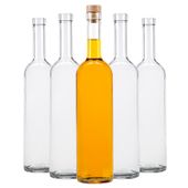 5x Butelki FUTURA 700 ml z korkami na nalewki wino sok