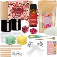 ZESTAW DO ROBIENIA ŚWIEC DIY WYROBU ŚWIECZEK SOJOWYCH 21w1 PREZENT